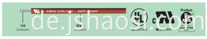 UL1330 18# yellow Fluorine plastic wire